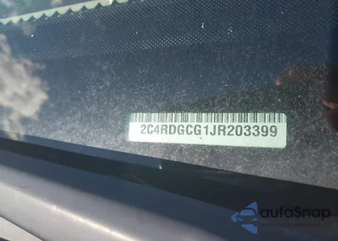 2018 Dodge Grand Caravan Sxt z USA, uszkodzony, nr VIN 2C4RDGCG1JR203399